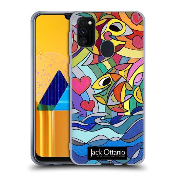 Jack Ottanio Art Happy Fishes Soft Gel Case for Samsung Galaxy M30s (2019)/M21 (2020)