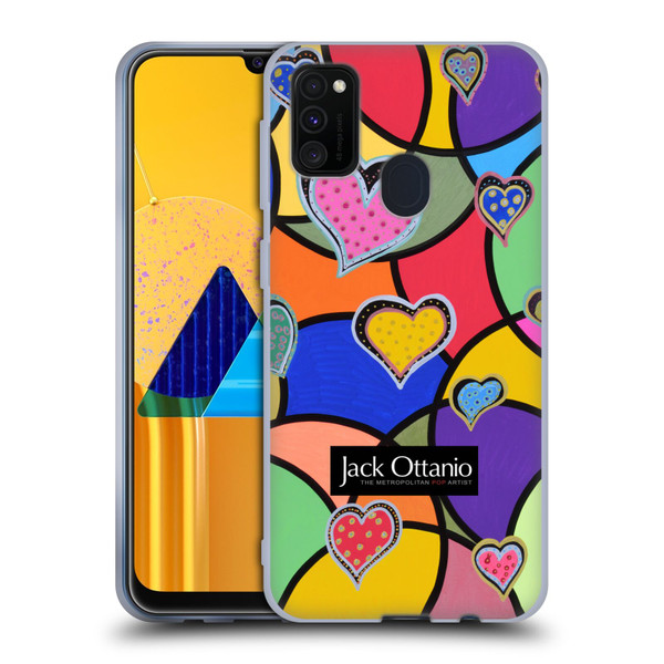 Jack Ottanio Art Hearts Of Diamonds Soft Gel Case for Samsung Galaxy M30s (2019)/M21 (2020)
