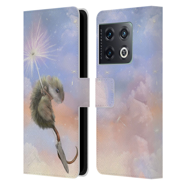 Ash Evans Animals Dandelion Mouse Leather Book Wallet Case Cover For OnePlus 10 Pro