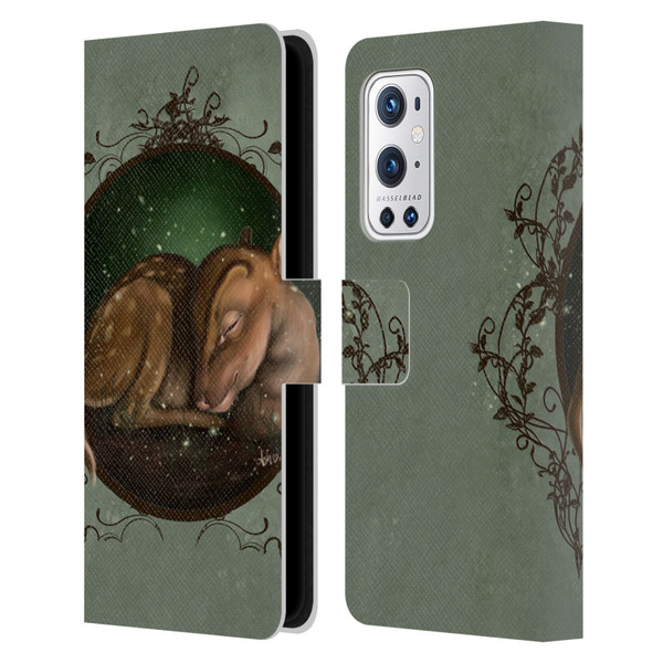 Ash Evans Animals Foundling Fawn Leather Book Wallet Case Cover For OnePlus 9 Pro