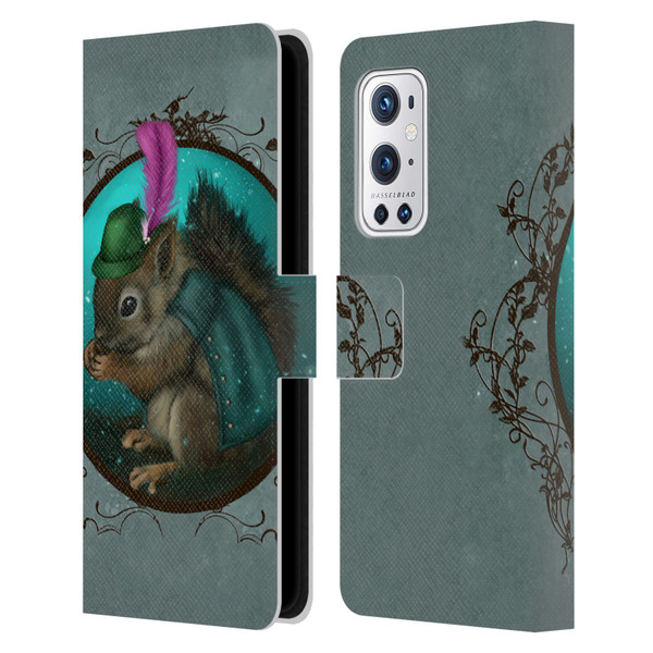 Ash Evans Animals Squirrel Leather Book Wallet Case Cover For OnePlus 9 Pro