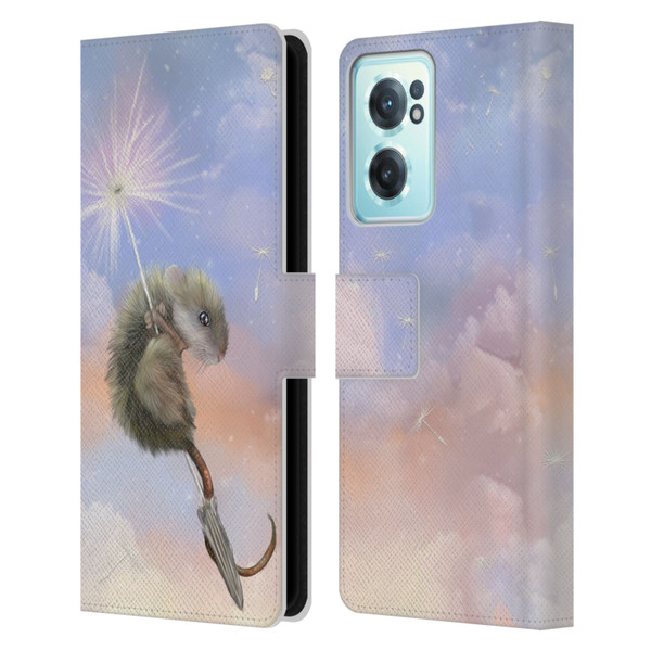 Ash Evans Animals Dandelion Mouse Leather Book Wallet Case Cover For OnePlus Nord CE 2 5G