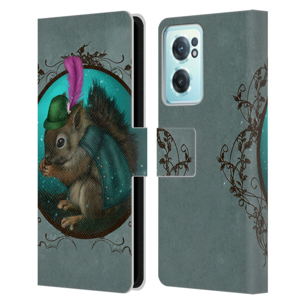 Ash Evans Animals Squirrel Leather Book Wallet Case Cover For OnePlus Nord CE 2 5G