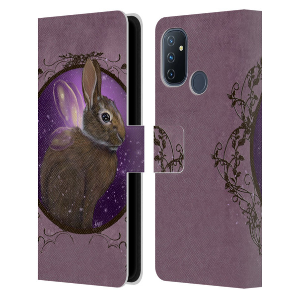 Ash Evans Animals Rabbit Leather Book Wallet Case Cover For OnePlus Nord N100