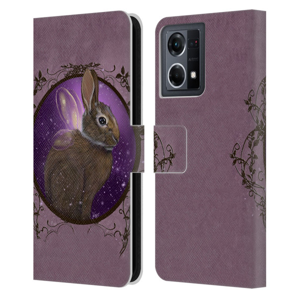 Ash Evans Animals Rabbit Leather Book Wallet Case Cover For OPPO Reno8 4G