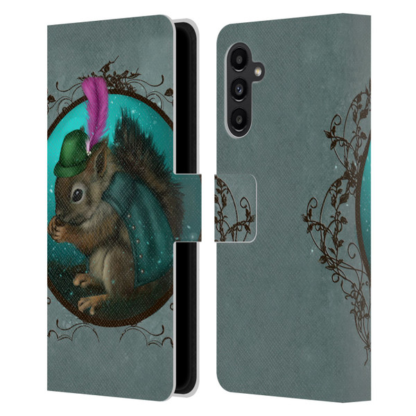 Ash Evans Animals Squirrel Leather Book Wallet Case Cover For Samsung Galaxy A13 5G (2021)