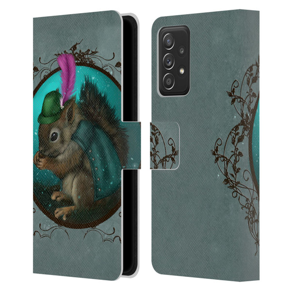 Ash Evans Animals Squirrel Leather Book Wallet Case Cover For Samsung Galaxy A53 5G (2022)