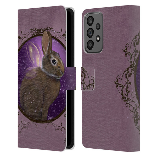 Ash Evans Animals Rabbit Leather Book Wallet Case Cover For Samsung Galaxy A73 5G (2022)