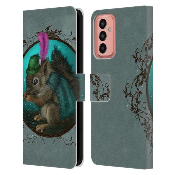 Ash Evans Animals Squirrel Leather Book Wallet Case Cover For Samsung Galaxy M13 (2022)