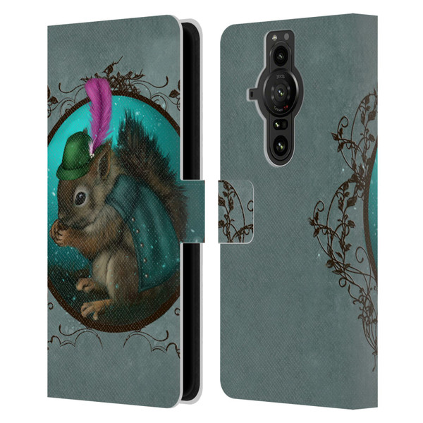 Ash Evans Animals Squirrel Leather Book Wallet Case Cover For Sony Xperia Pro-I
