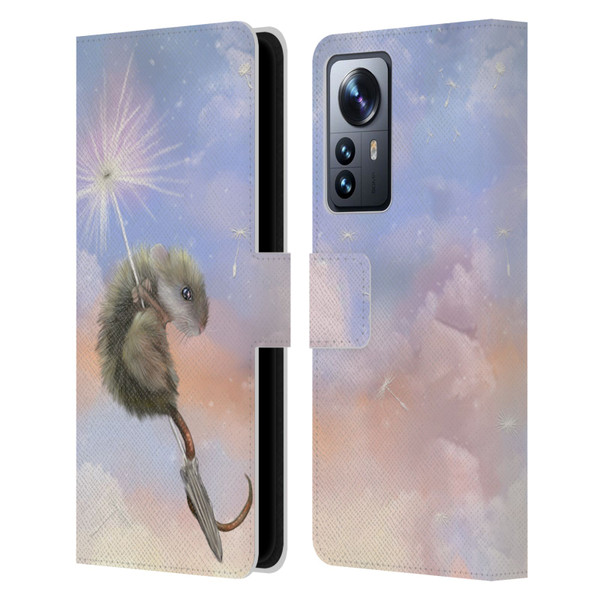 Ash Evans Animals Dandelion Mouse Leather Book Wallet Case Cover For Xiaomi 12 Pro