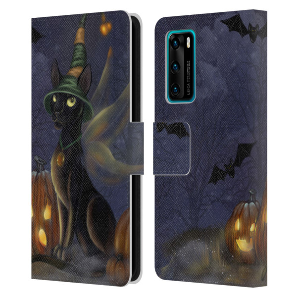 Ash Evans Black Cats The Witching Time Leather Book Wallet Case Cover For Huawei P40 5G