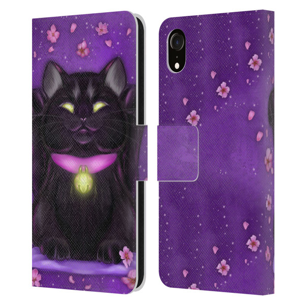 Ash Evans Black Cats Lucky Leather Book Wallet Case Cover For Apple iPhone XR