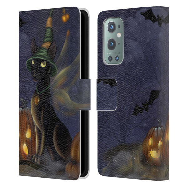 Ash Evans Black Cats The Witching Time Leather Book Wallet Case Cover For OnePlus 9