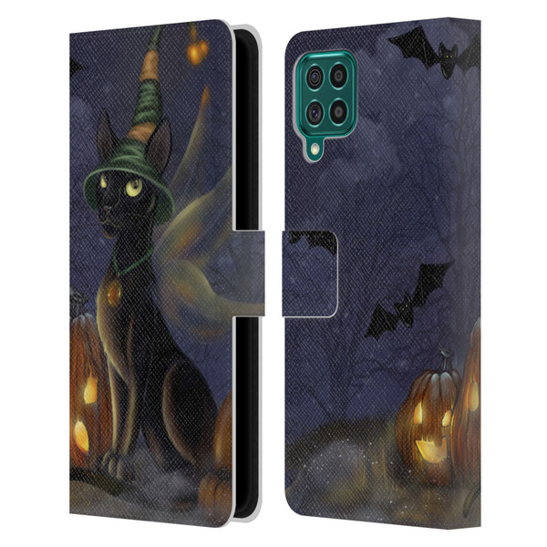 Ash Evans Black Cats The Witching Time Leather Book Wallet Case Cover For Samsung Galaxy F62 (2021)