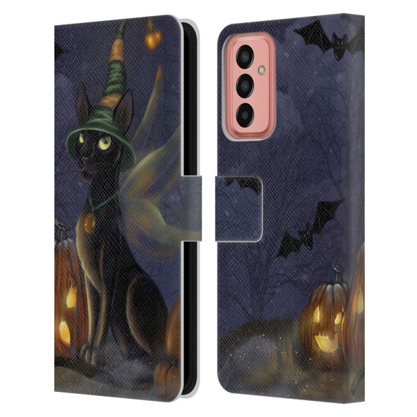 Ash Evans Black Cats The Witching Time Leather Book Wallet Case Cover For Samsung Galaxy M13 (2022)