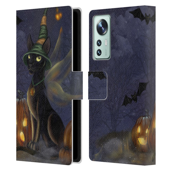 Ash Evans Black Cats The Witching Time Leather Book Wallet Case Cover For Xiaomi 12