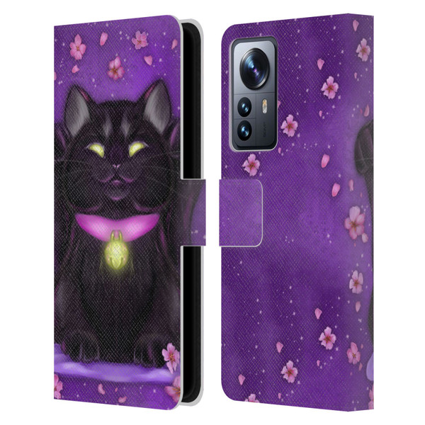 Ash Evans Black Cats Lucky Leather Book Wallet Case Cover For Xiaomi 12 Pro