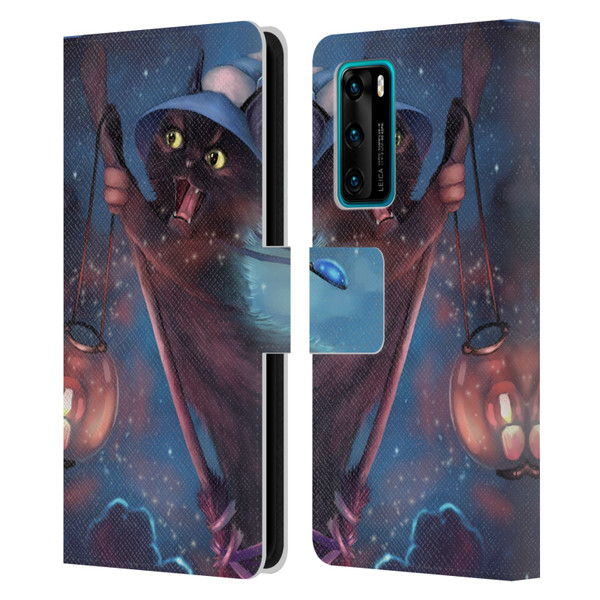 Ash Evans Black Cats 2 Magical Leather Book Wallet Case Cover For Huawei P40 5G