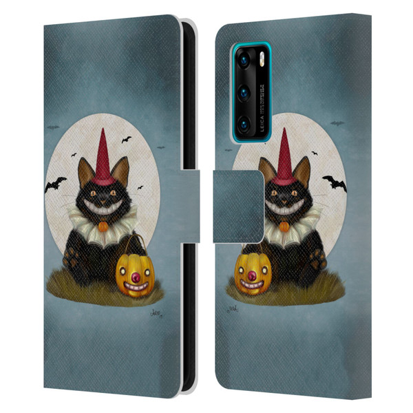 Ash Evans Black Cats 2 Party Cat Leather Book Wallet Case Cover For Huawei P40 5G