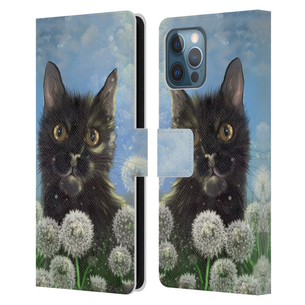 Ash Evans Black Cats 2 Golden Afternoon Leather Book Wallet Case Cover For Apple iPhone 12 Pro Max