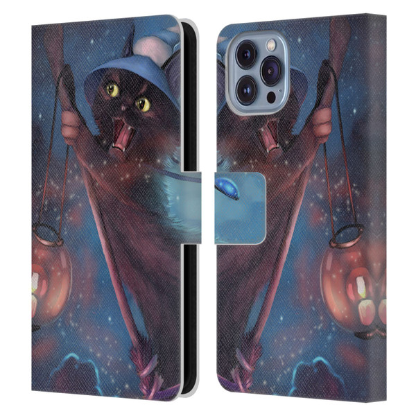 Ash Evans Black Cats 2 Magical Leather Book Wallet Case Cover For Apple iPhone 14