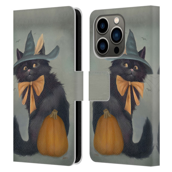 Ash Evans Black Cats 2 Familiar Feeling Leather Book Wallet Case Cover For Apple iPhone 14 Pro