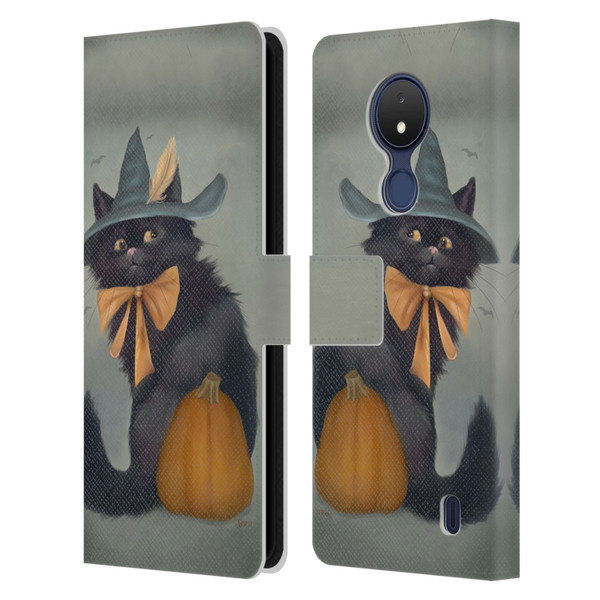 Ash Evans Black Cats 2 Familiar Feeling Leather Book Wallet Case Cover For Nokia C21