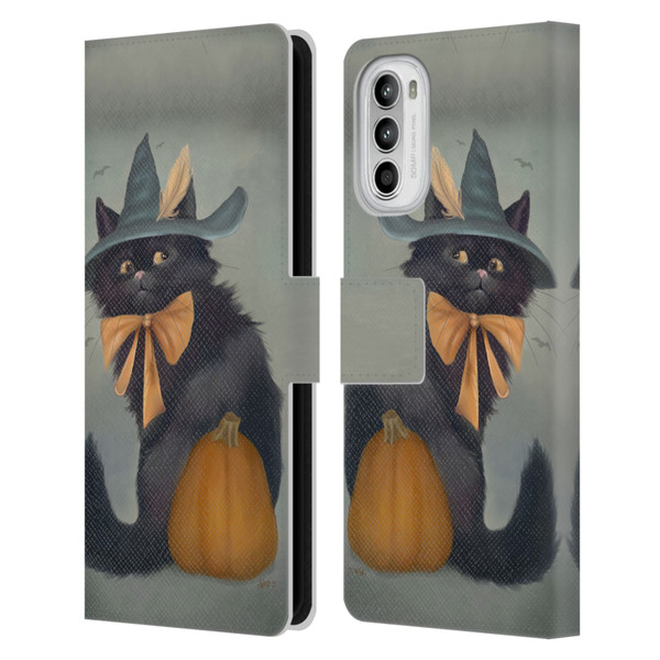 Ash Evans Black Cats 2 Familiar Feeling Leather Book Wallet Case Cover For Motorola Moto G52