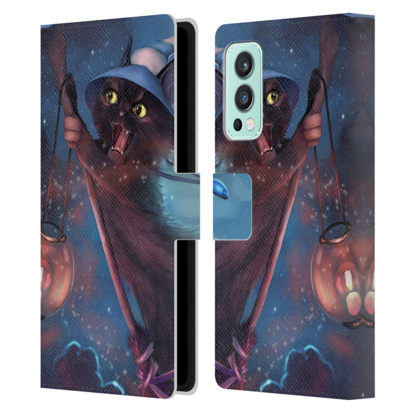 Ash Evans Black Cats 2 Magical Leather Book Wallet Case Cover For OnePlus Nord 2 5G