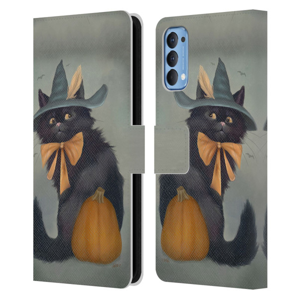 Ash Evans Black Cats 2 Familiar Feeling Leather Book Wallet Case Cover For OPPO Reno 4 5G