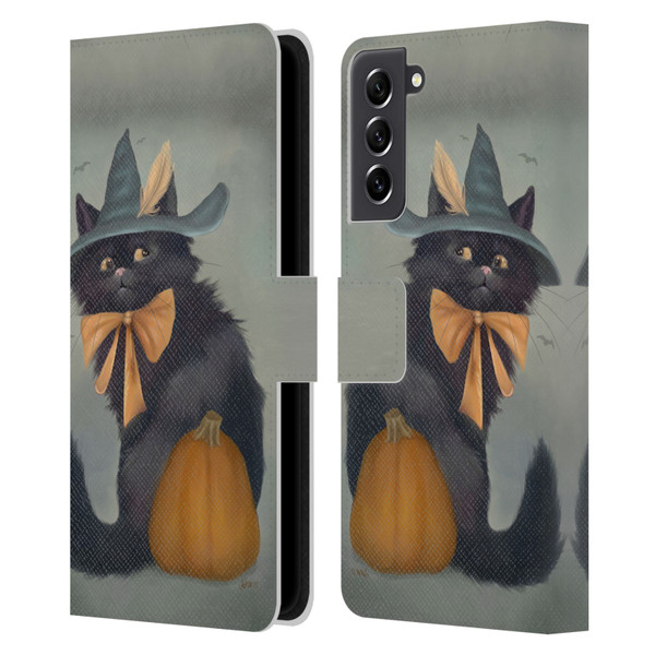 Ash Evans Black Cats 2 Familiar Feeling Leather Book Wallet Case Cover For Samsung Galaxy S21 FE 5G