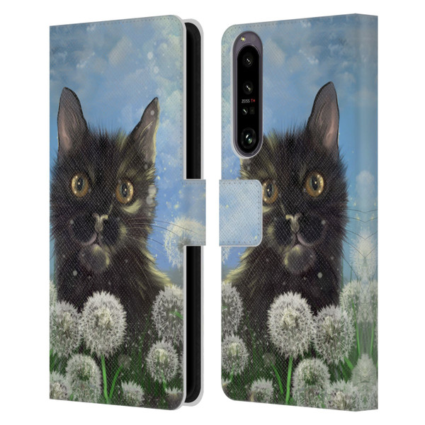 Ash Evans Black Cats 2 Golden Afternoon Leather Book Wallet Case Cover For Sony Xperia 1 IV