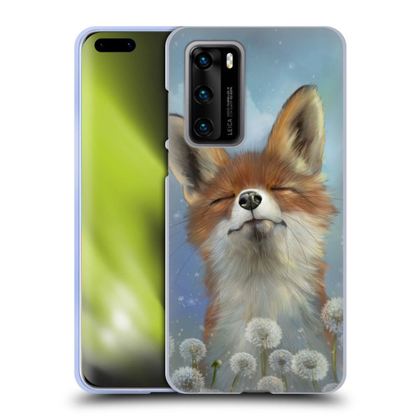 Ash Evans Animals Dandelion Fox Soft Gel Case for Huawei P40 5G