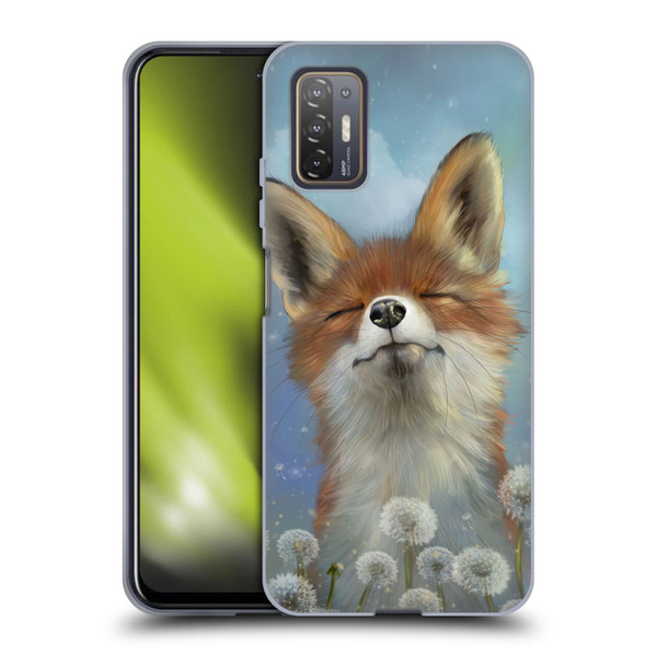 Ash Evans Animals Dandelion Fox Soft Gel Case for HTC Desire 21 Pro 5G
