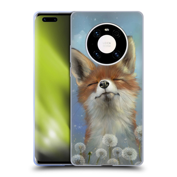Ash Evans Animals Dandelion Fox Soft Gel Case for Huawei Mate 40 Pro 5G