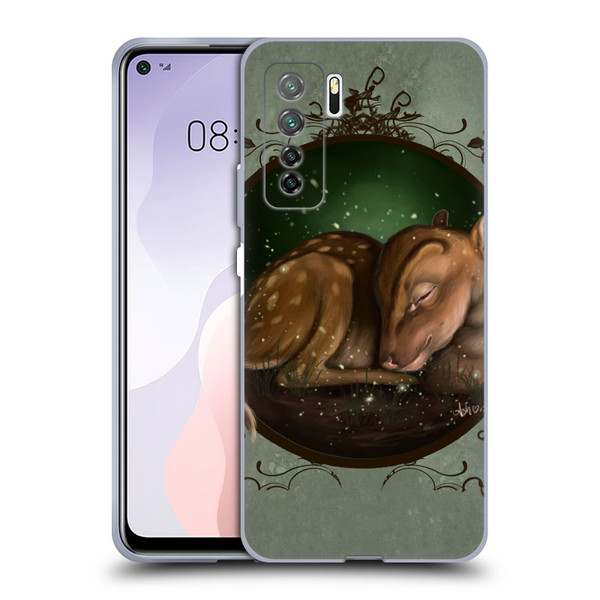 Ash Evans Animals Foundling Fawn Soft Gel Case for Huawei Nova 7 SE/P40 Lite 5G