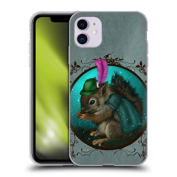 Ash Evans Animals Squirrel Soft Gel Case for Apple iPhone 11