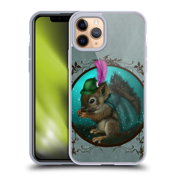 Ash Evans Animals Squirrel Soft Gel Case for Apple iPhone 11 Pro