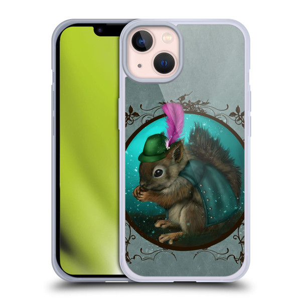 Ash Evans Animals Squirrel Soft Gel Case for Apple iPhone 13