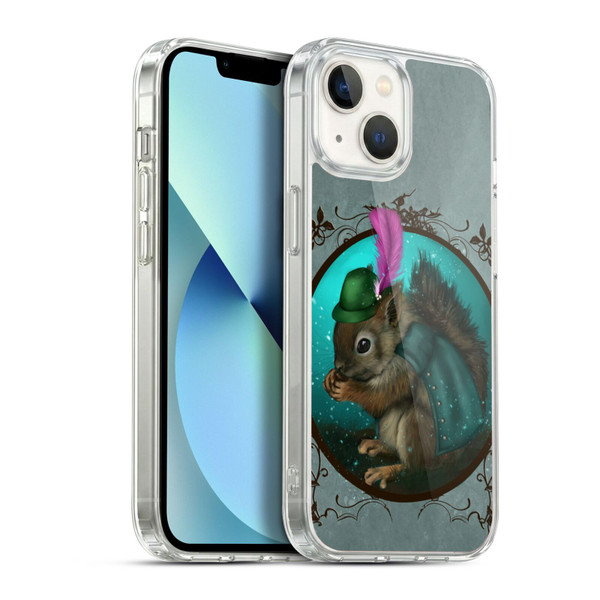 Ash Evans Animals Squirrel Soft Gel Case for Apple iPhone 13