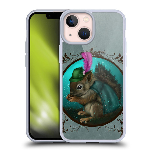 Ash Evans Animals Squirrel Soft Gel Case for Apple iPhone 13 Mini