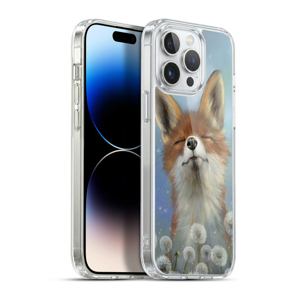 Ash Evans Animals Dandelion Fox Soft Gel Case for Apple iPhone 13 Pro Max & MagSafe