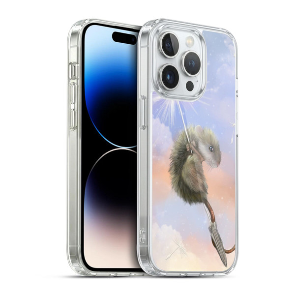 Ash Evans Animals Dandelion Mouse Soft Gel Case for Apple iPhone 14 Pro & MagSafe