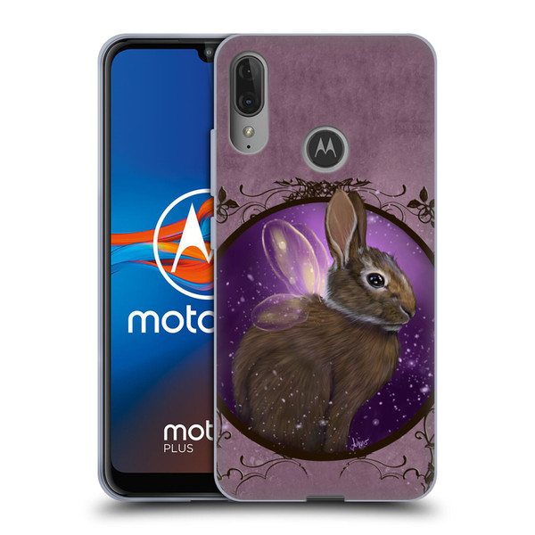 Ash Evans Animals Rabbit Soft Gel Case for Motorola Moto E6 Plus