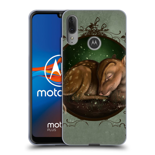 Ash Evans Animals Foundling Fawn Soft Gel Case for Motorola Moto E6 Plus