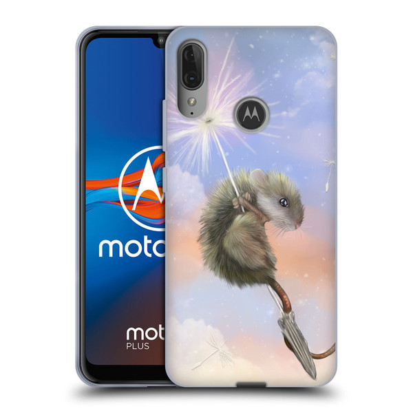 Ash Evans Animals Dandelion Mouse Soft Gel Case for Motorola Moto E6 Plus