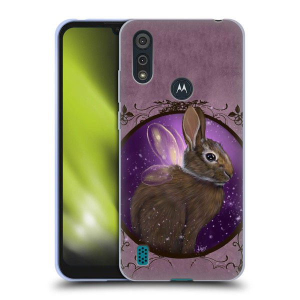 Ash Evans Animals Rabbit Soft Gel Case for Motorola Moto E6s (2020)