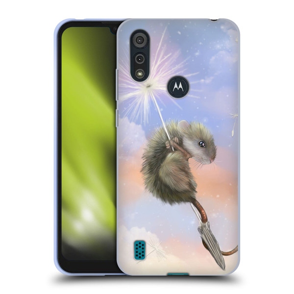 Ash Evans Animals Dandelion Mouse Soft Gel Case for Motorola Moto E6s (2020)