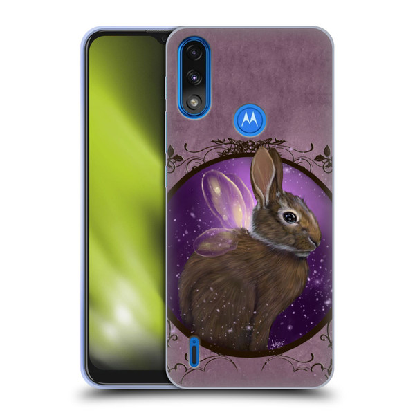 Ash Evans Animals Rabbit Soft Gel Case for Motorola Moto E7 Power / Moto E7i Power